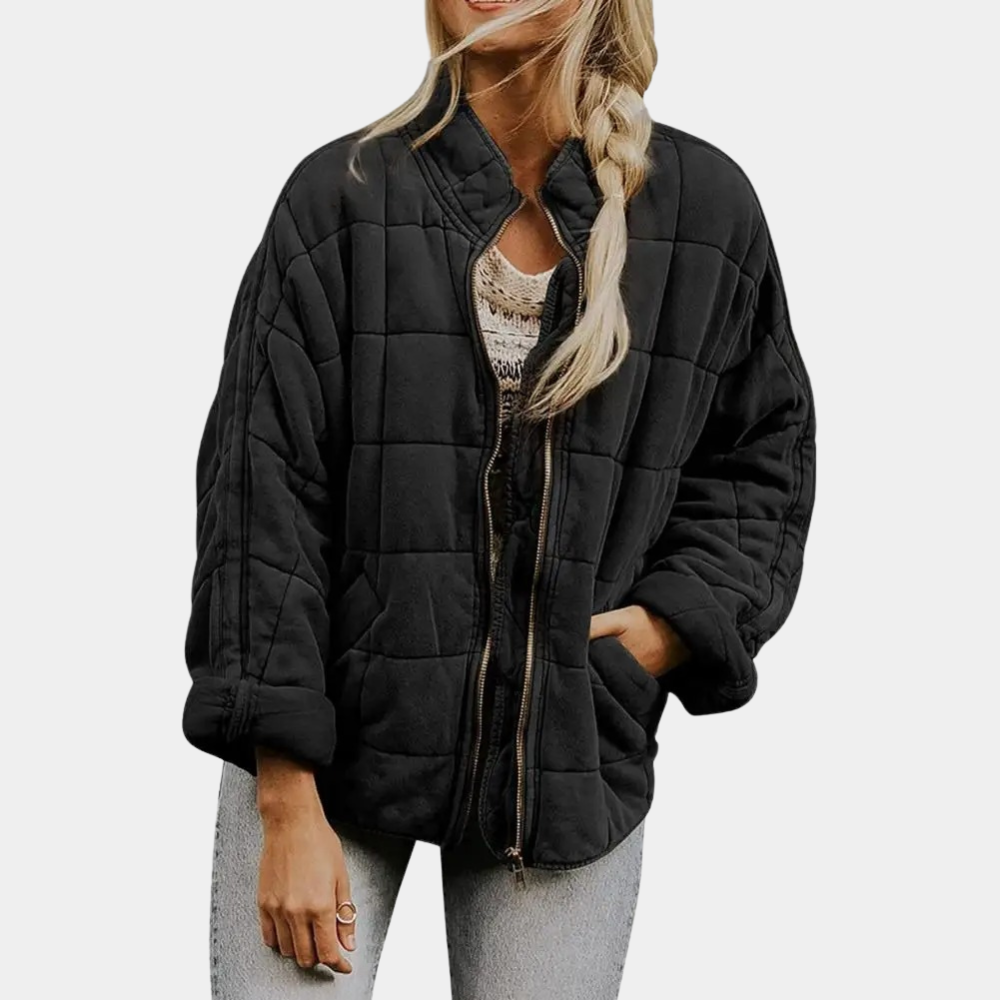 Elegante herfst tussenjas van zacht materiaal met tijdloos design – Dames