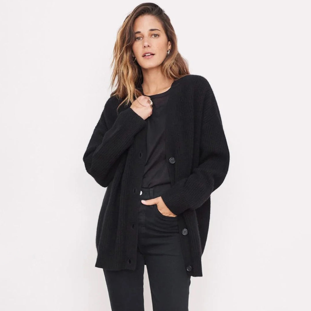 Oversized cocoon vest van zacht stof voor de herfst – Dames