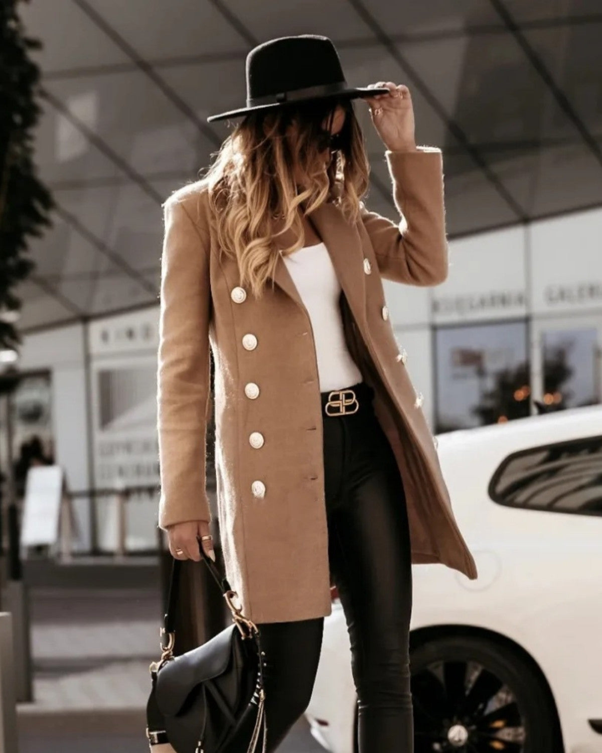Blazer met dubbele knopen en slanke pasvorm – Dames