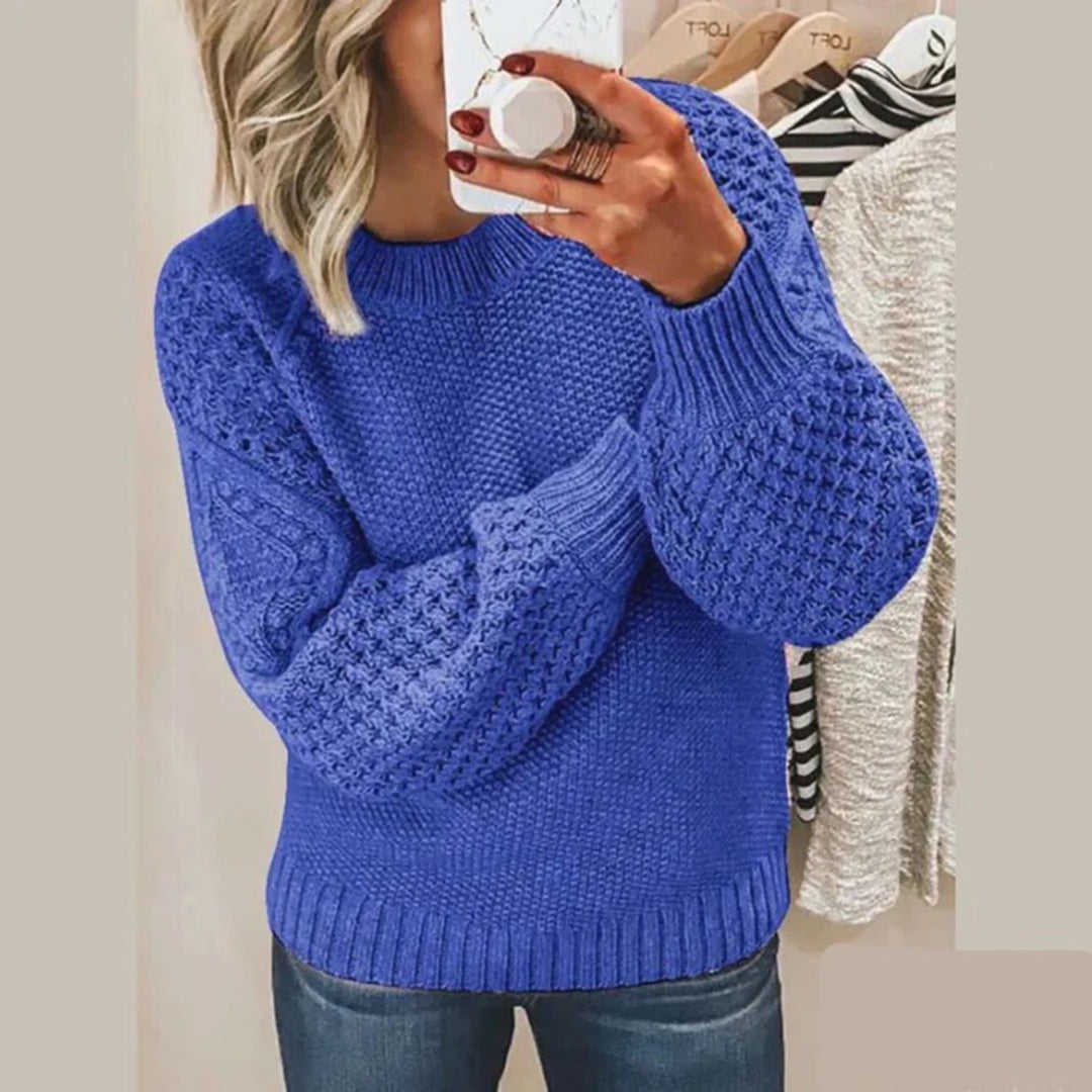 Chique warme wintertrui met elegante pasvorm – Dames