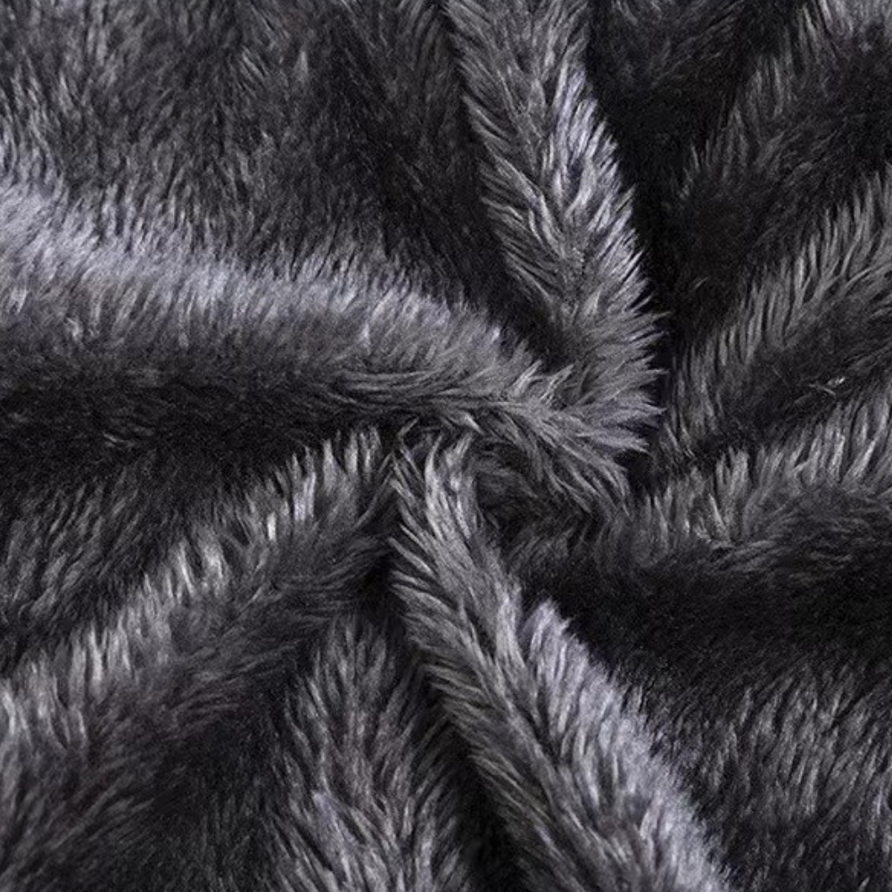 Warme muts en sjaal set van nertsfleece – Dames
