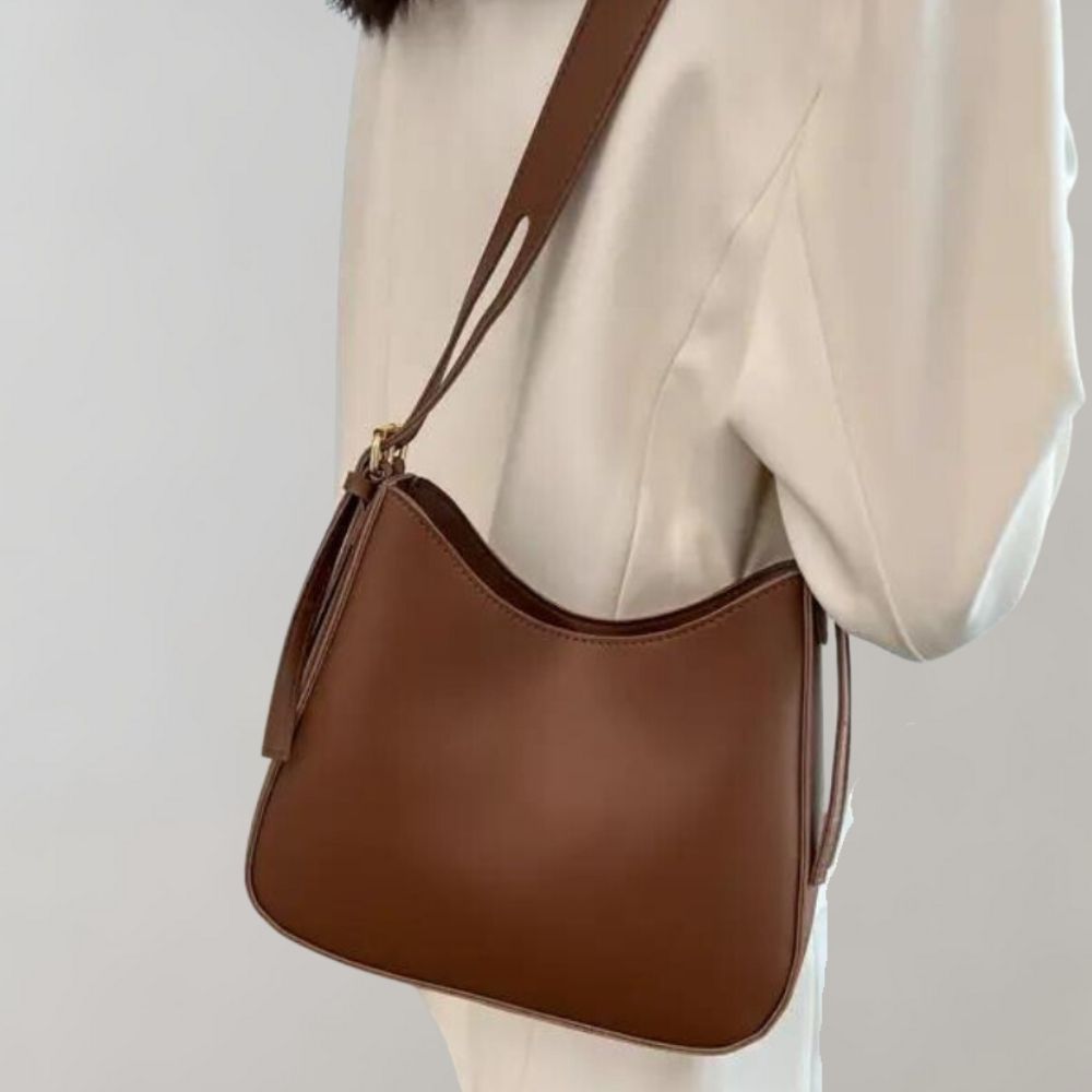 Minimalistische crossbodytas van PU leer – Dames