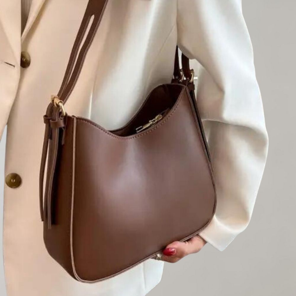 Minimalistische crossbodytas van PU leer – Dames