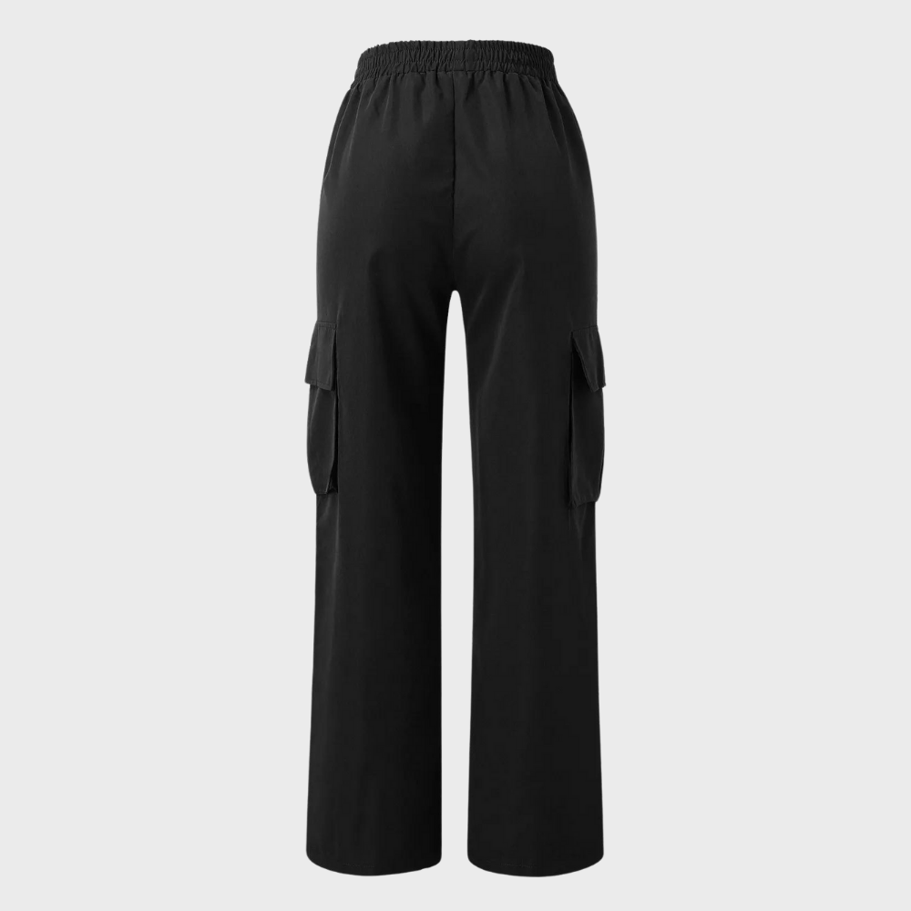 Recht gesneden cargo broek van katoen – Dames