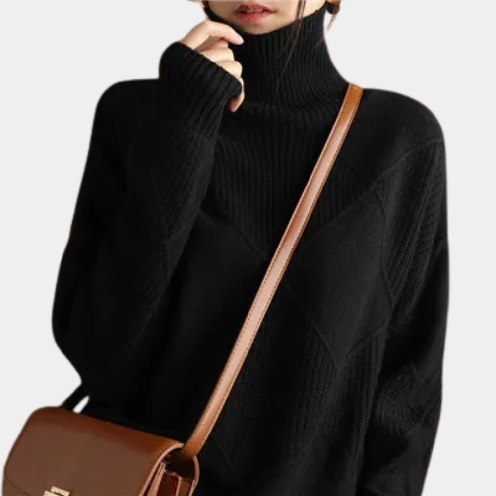 Stijlvolle coltrui met elegante pasvorm – Dames