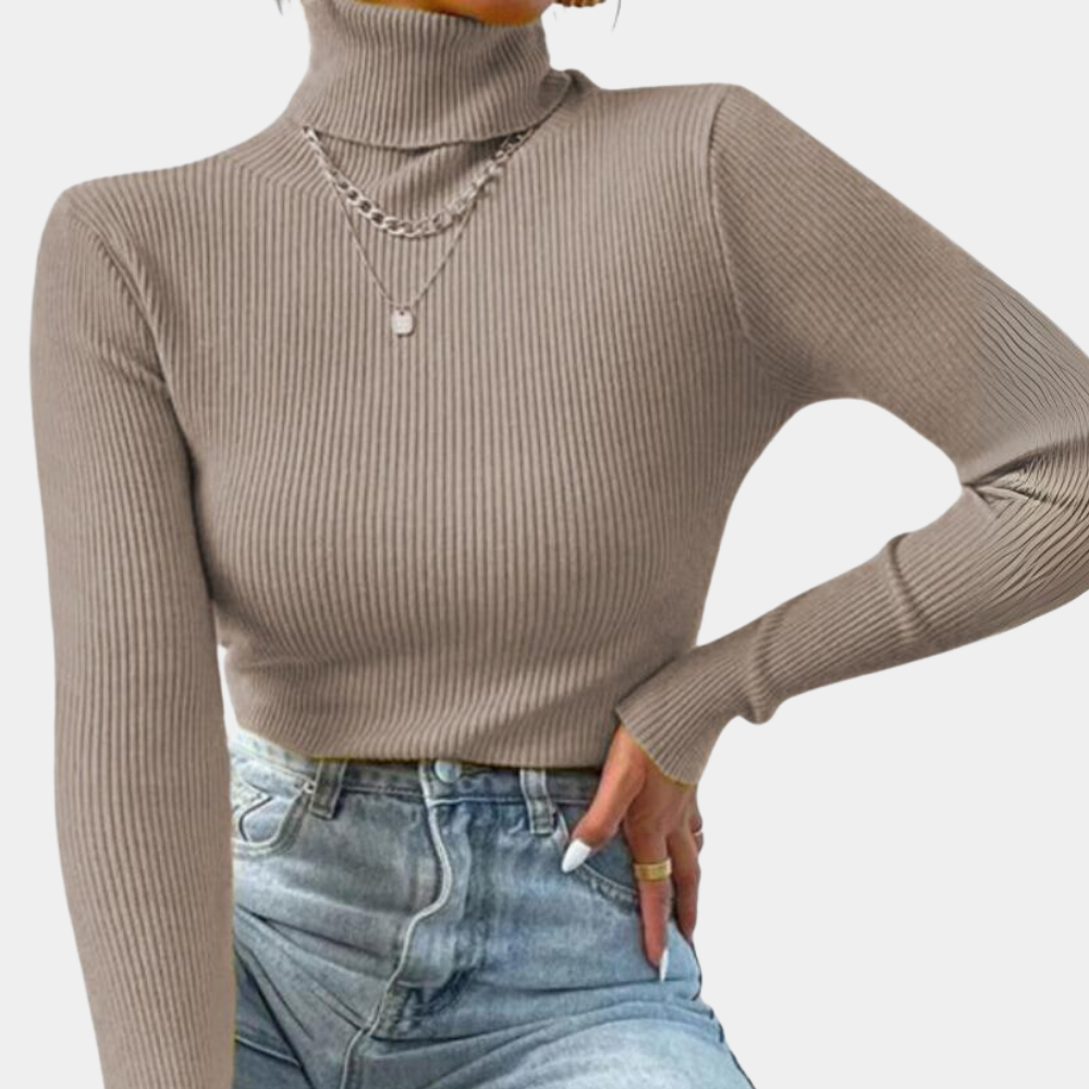 Luxe gebreide coltrui met tijdloos design – Dames