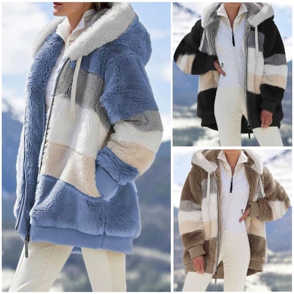 Knus oversized winter vest in vintage design – Dames