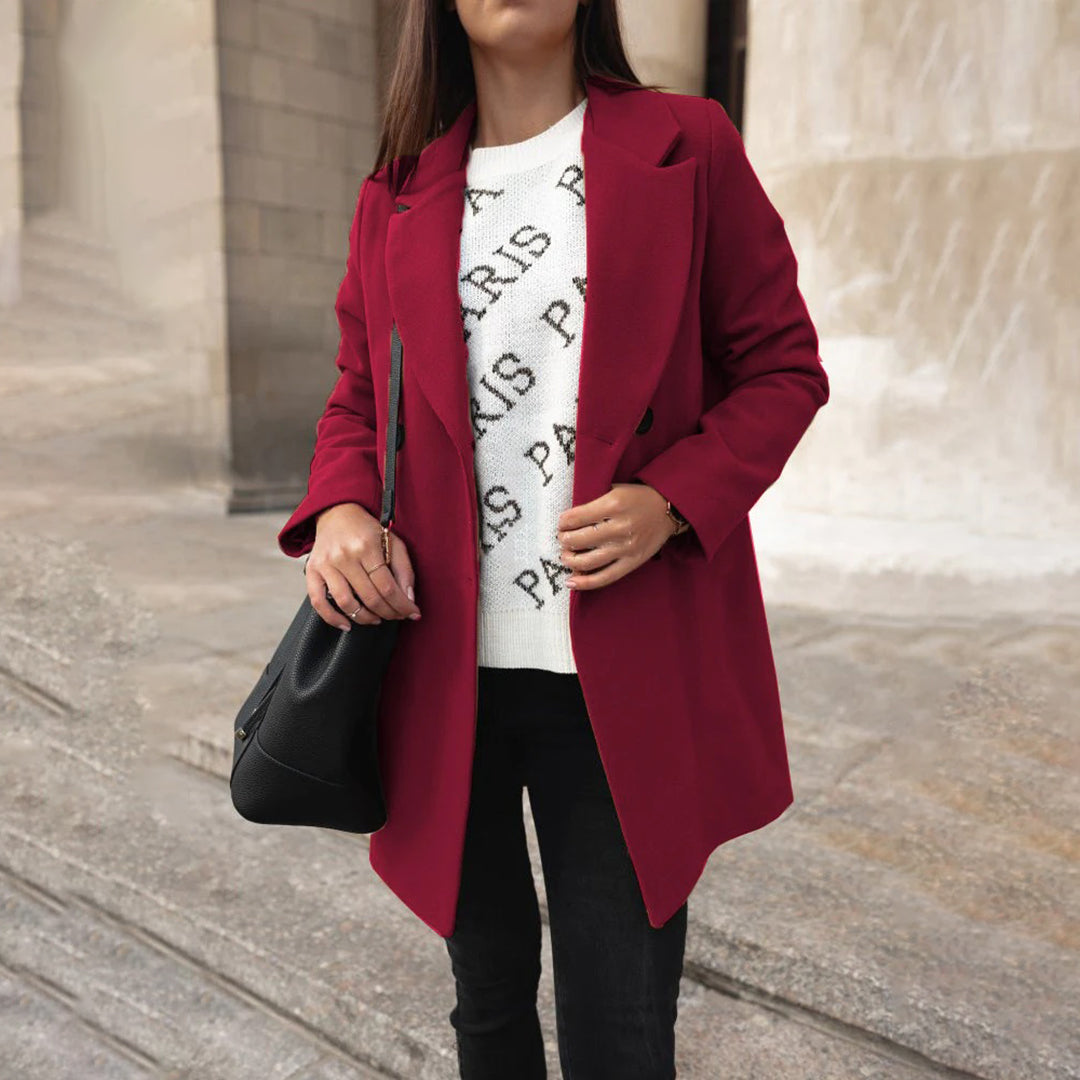Lange nette winterjas met klassieke elegantie – Dames