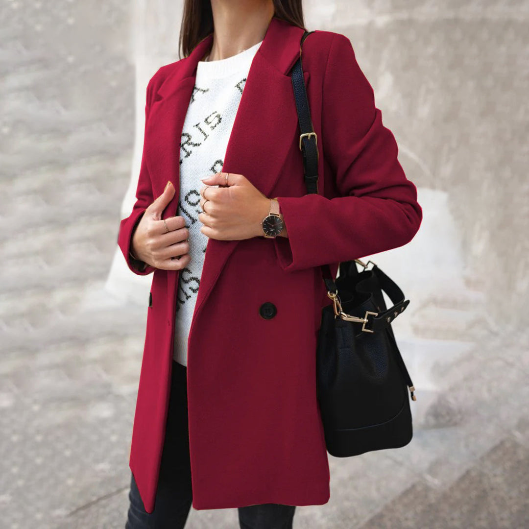 Lange nette winterjas met klassieke elegantie – Dames