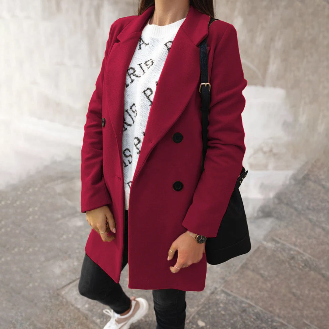 Lange nette winterjas met klassieke elegantie – Dames