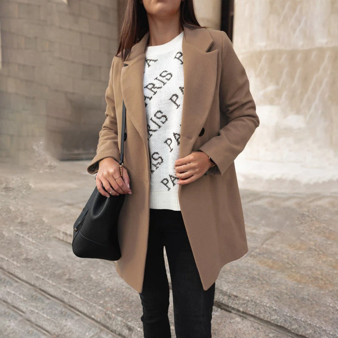 Lange nette winterjas met klassieke elegantie – Dames