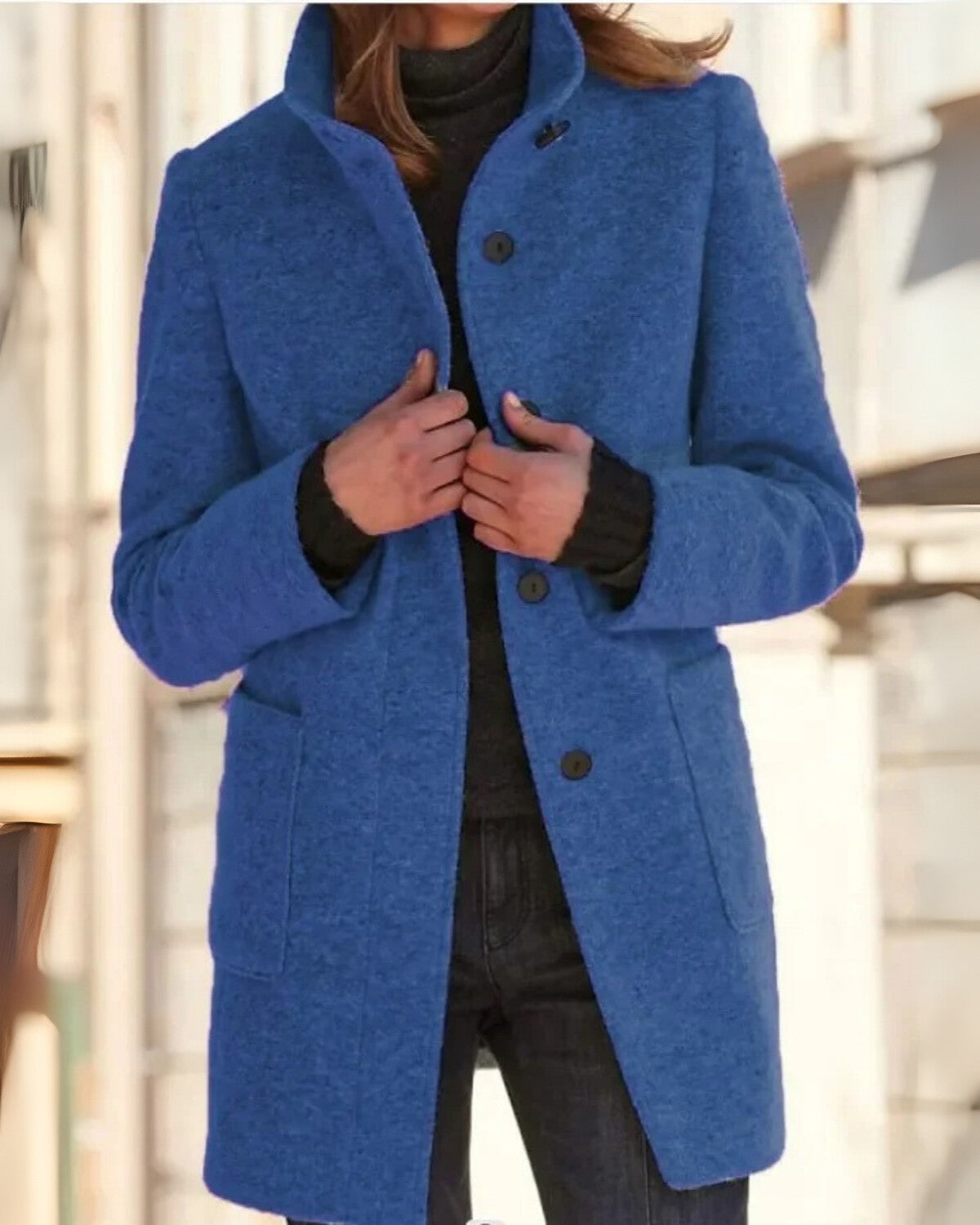 Chique mantel herfstjas met flatterende pasvorm – Dames