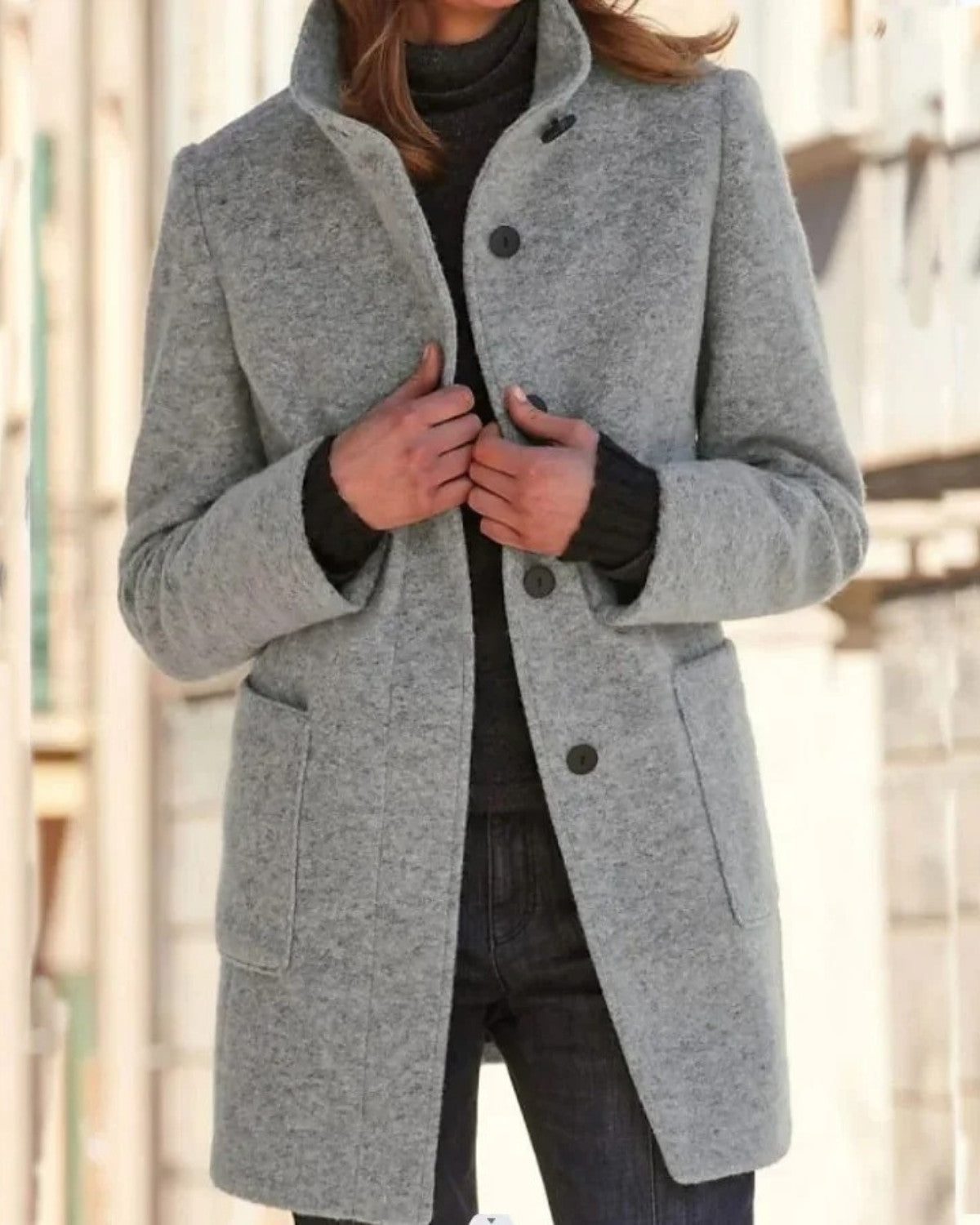 Chique mantel herfstjas met flatterende pasvorm – Dames