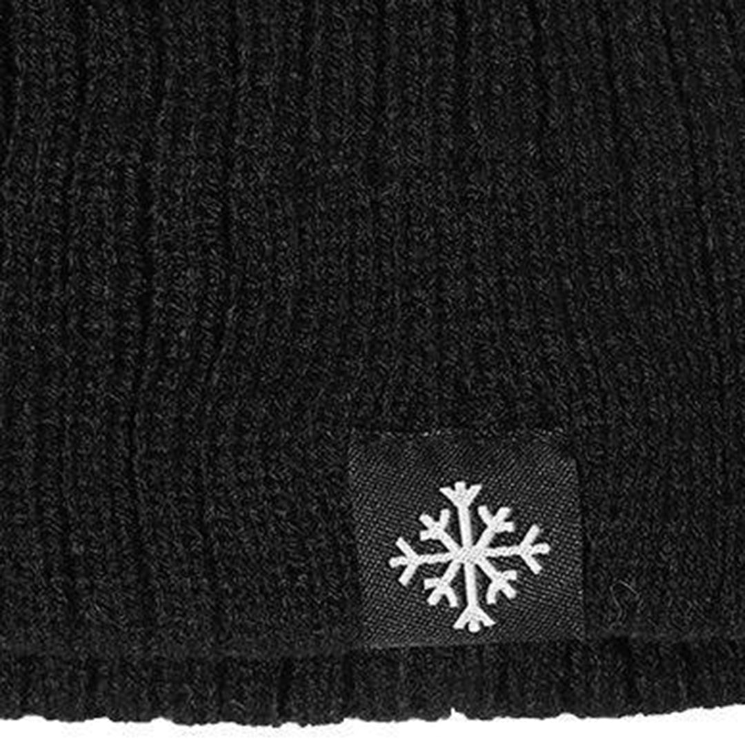Warme gebreide wintermuts met zachte fleece voering – Dames