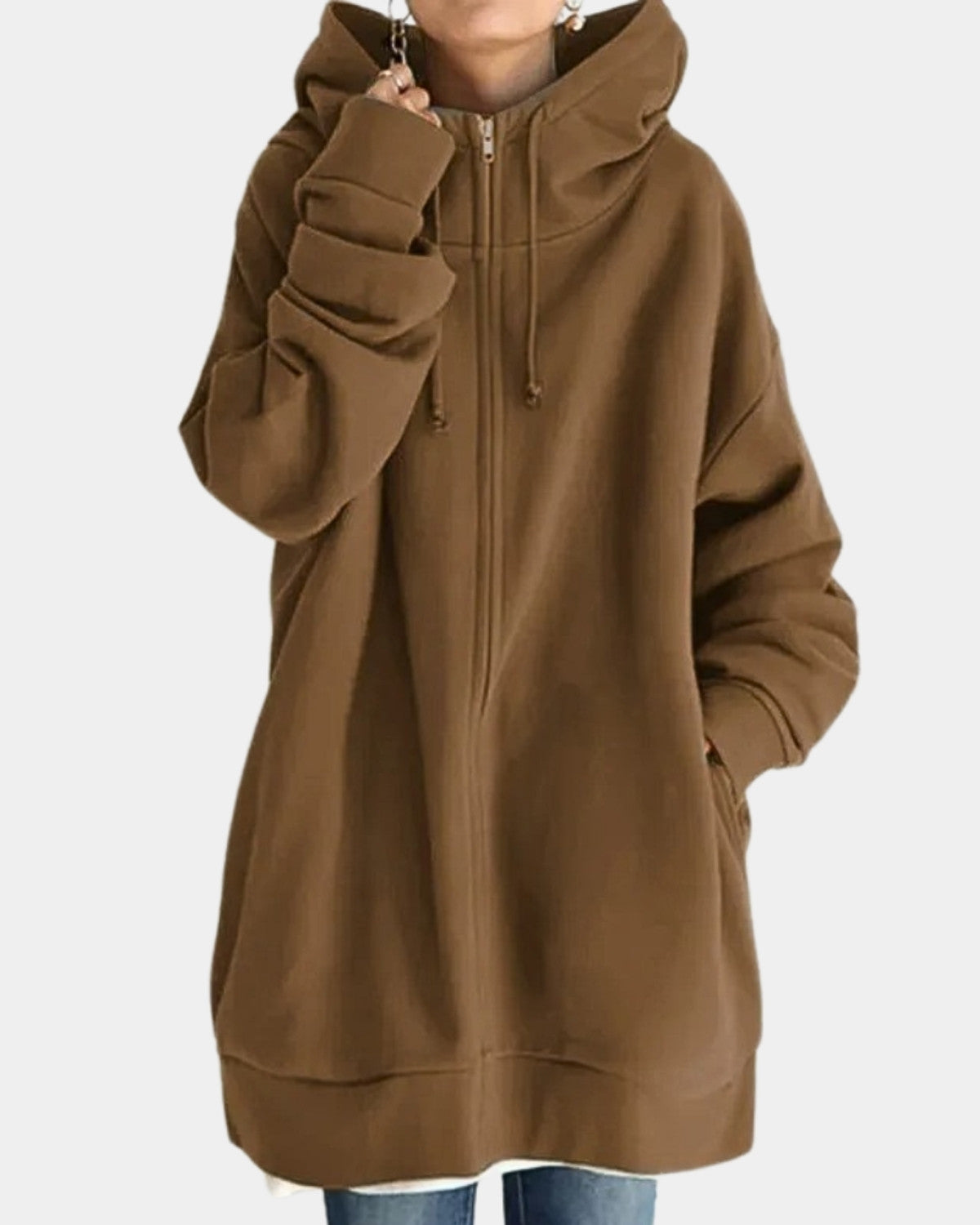 Comfortabel vest met capuchon – Dames