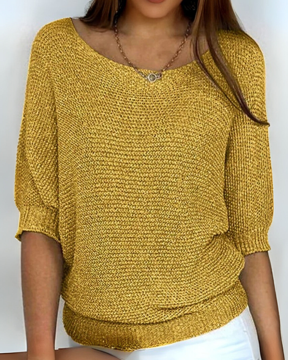 Comfortabele trui van zachte stof voor de herfst – Dames