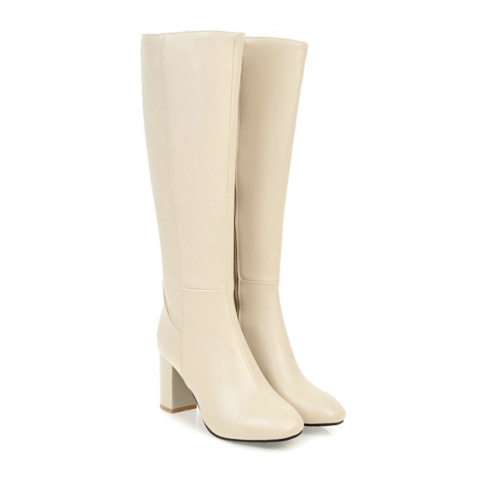 Elegante hoge laarzen met rits – Dames