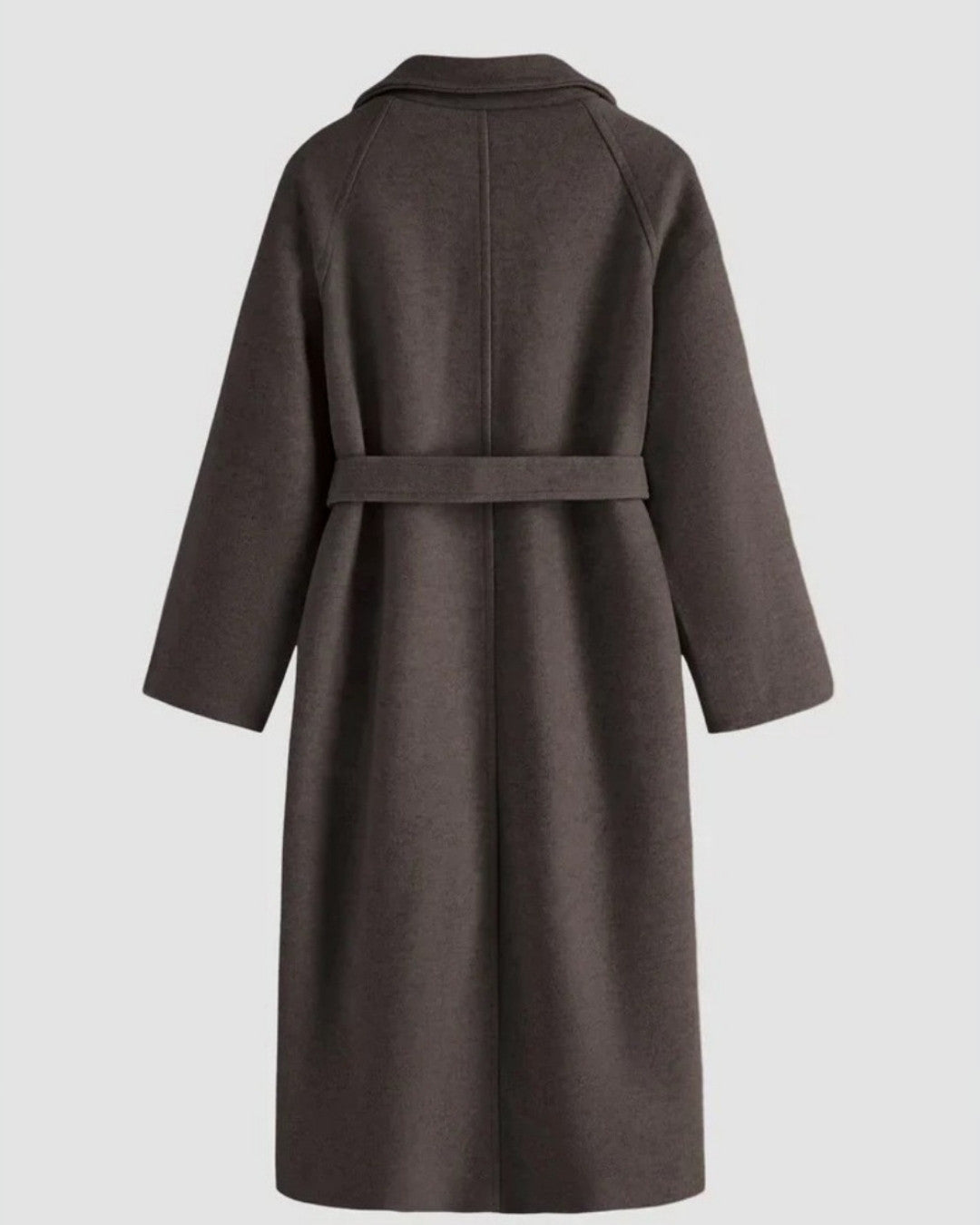 Elegante comfortabele lange wollen winterjas – Dames