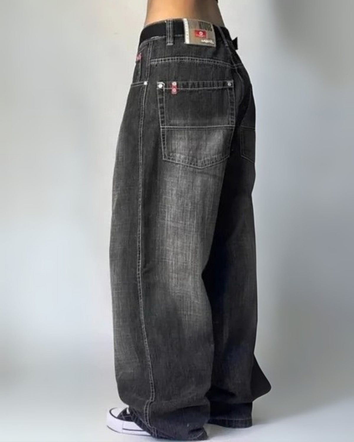 Elegante comfortabele wijde jeans met hoge taille - Dames