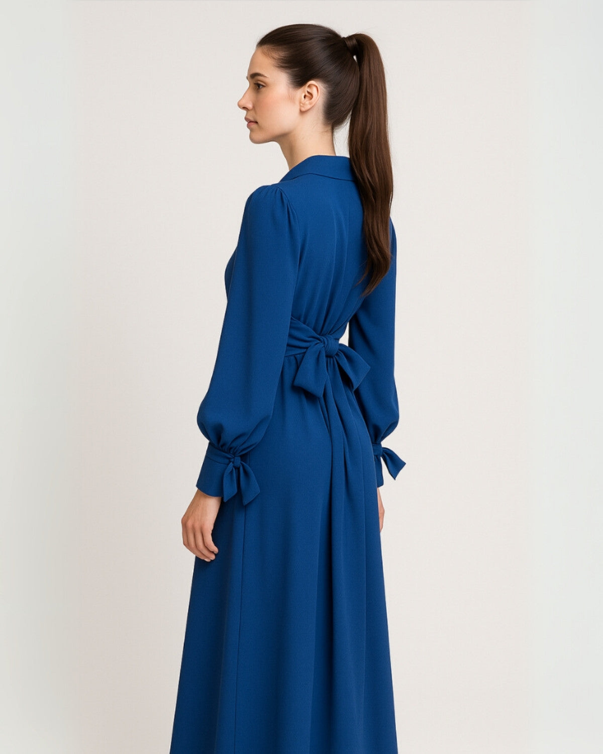 Elegante geplisseerde maxi jurk - Dames