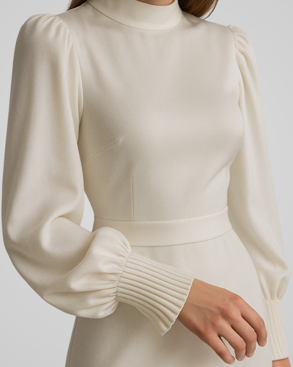Elegante geplisseerde maxi jurk - Dames