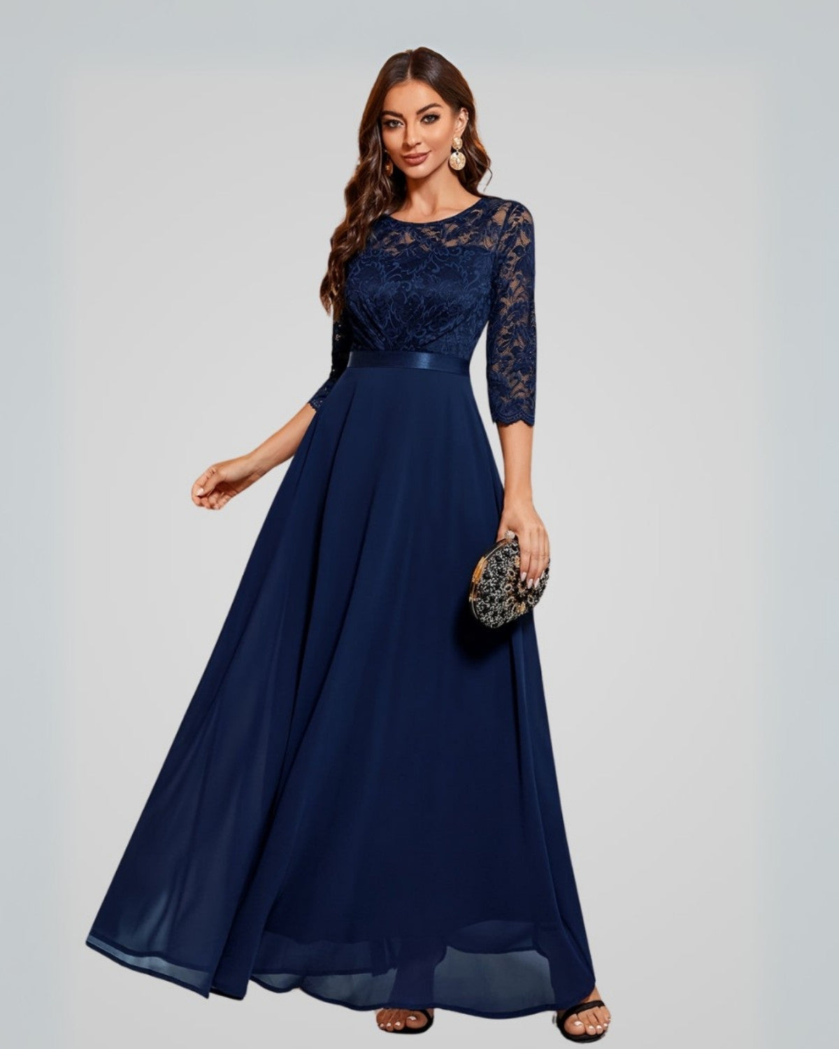 Elegante tijdloze maxi jurk - Dames