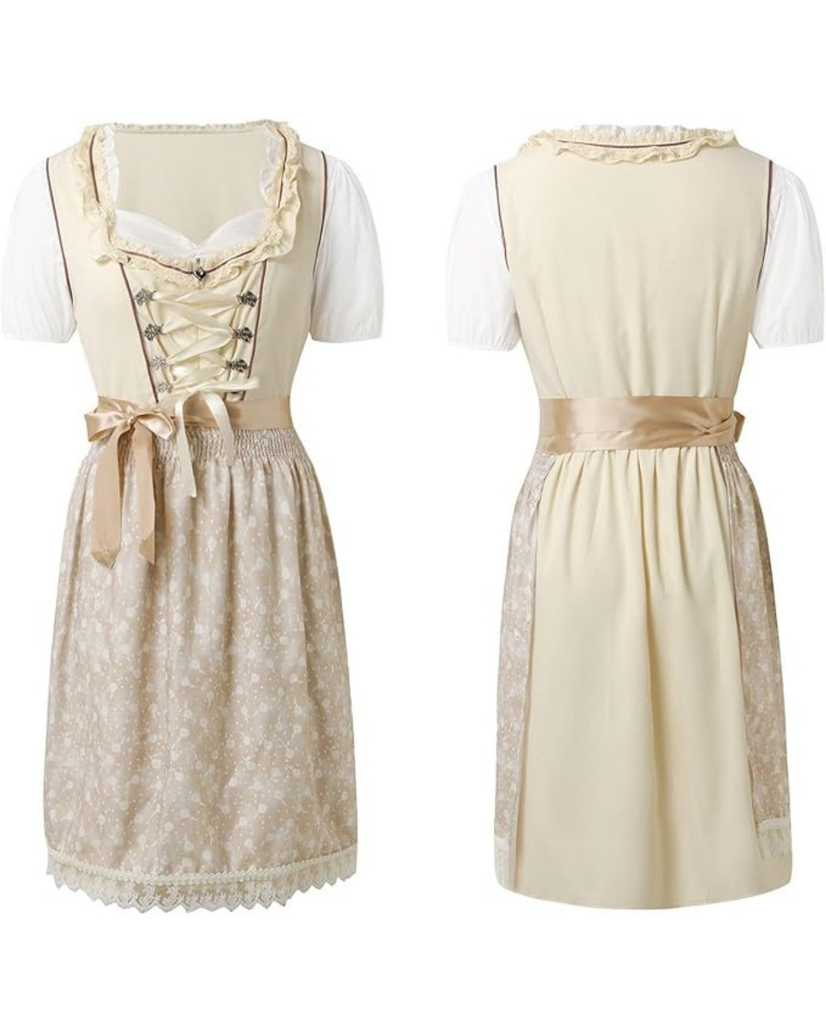 Elegante traditionele Oktoberfest dirndl met blouse en borduurwerk – Dames