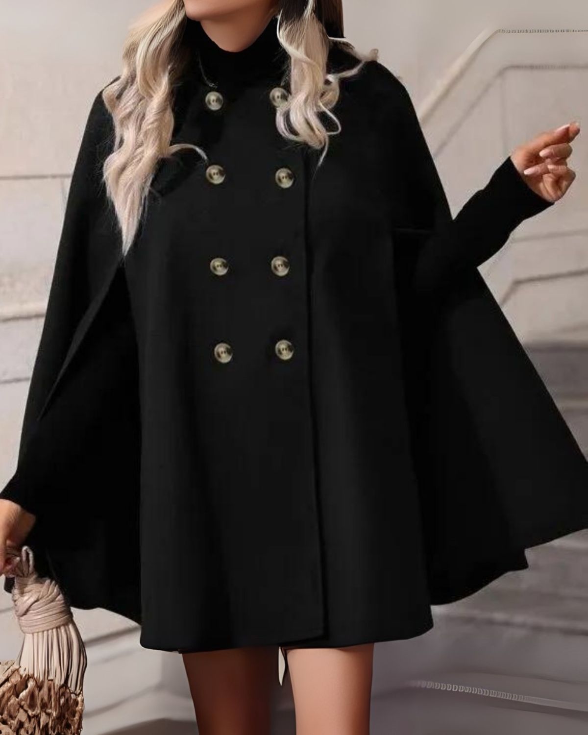 Elegante zwarte capejas met verfijnde snit – Dames