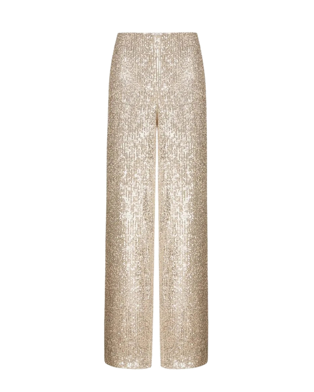 Glinsterende glitter feestbroek met rechte pasvorm – Dames