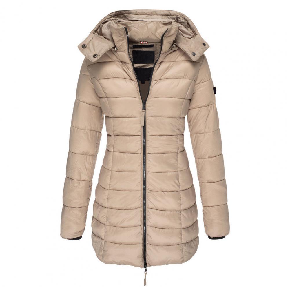 Comfortabele trenchcoat met warme capuchon – Dames