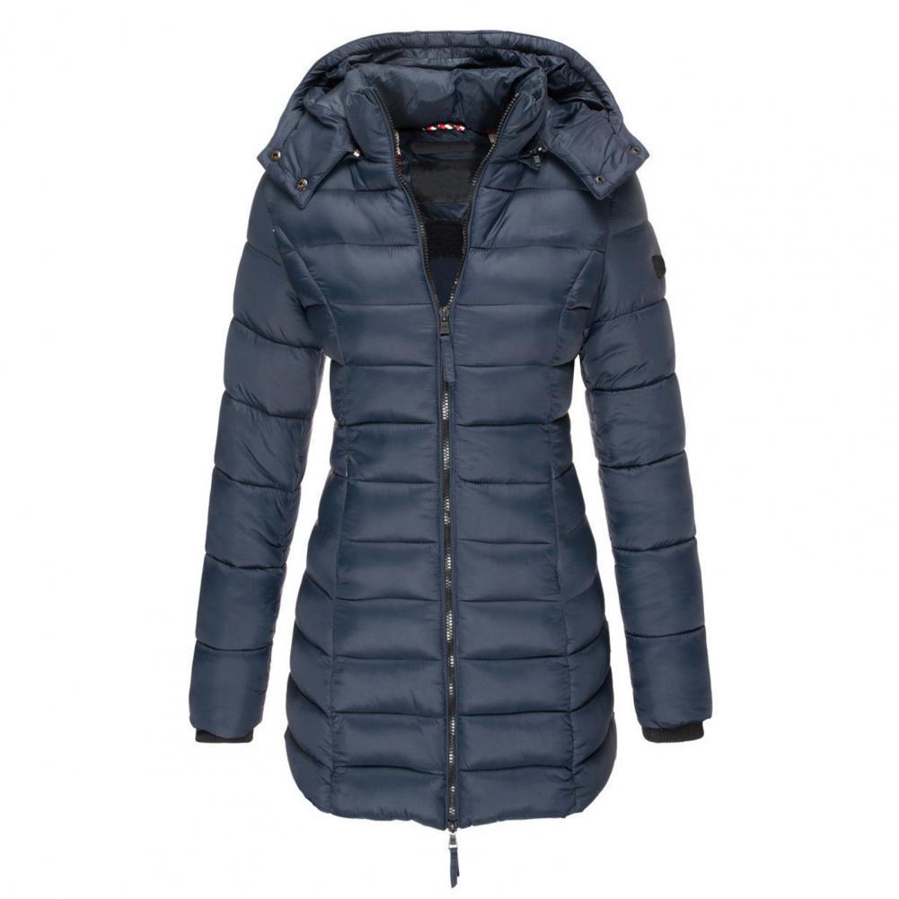 Comfortabele trenchcoat met warme capuchon – Dames