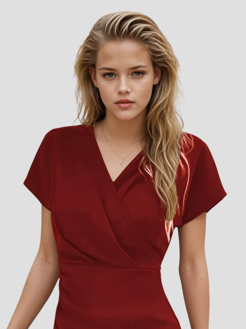 Isabelle | Elegante Mouwloze Wikkeljurk