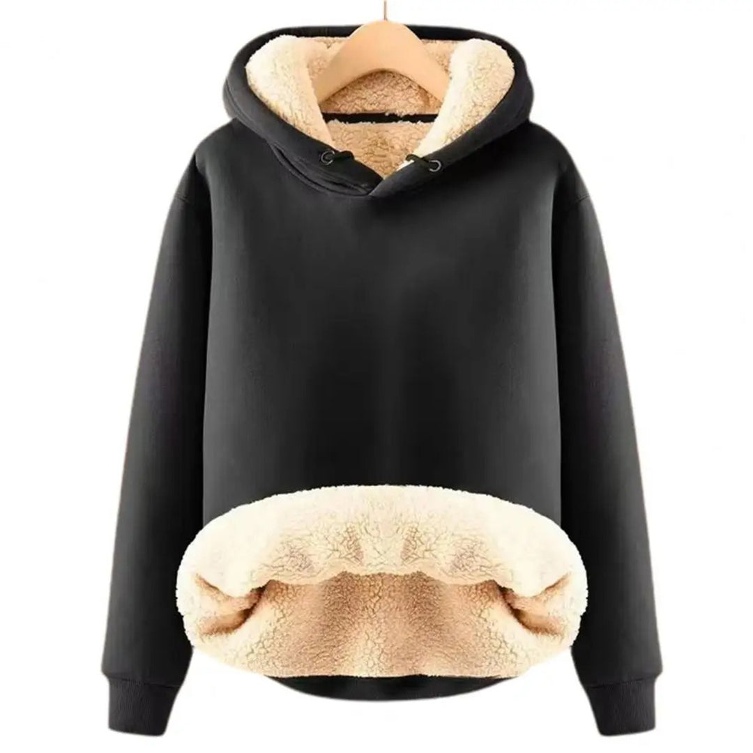 Comfortabele warme hoodie met moderne pasvorm – Dames