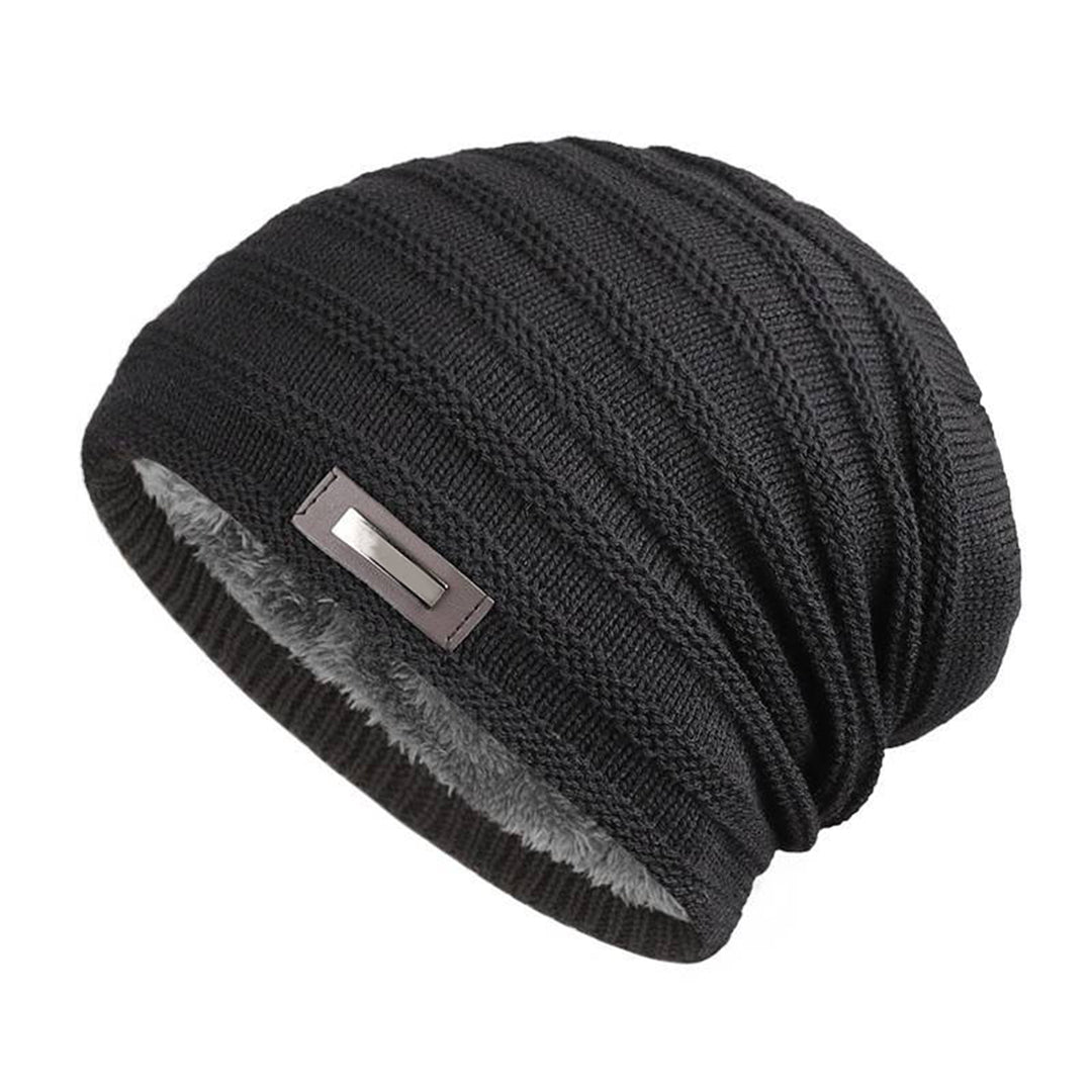 Warme gebreide wintermuts met comfortabele pasvorm