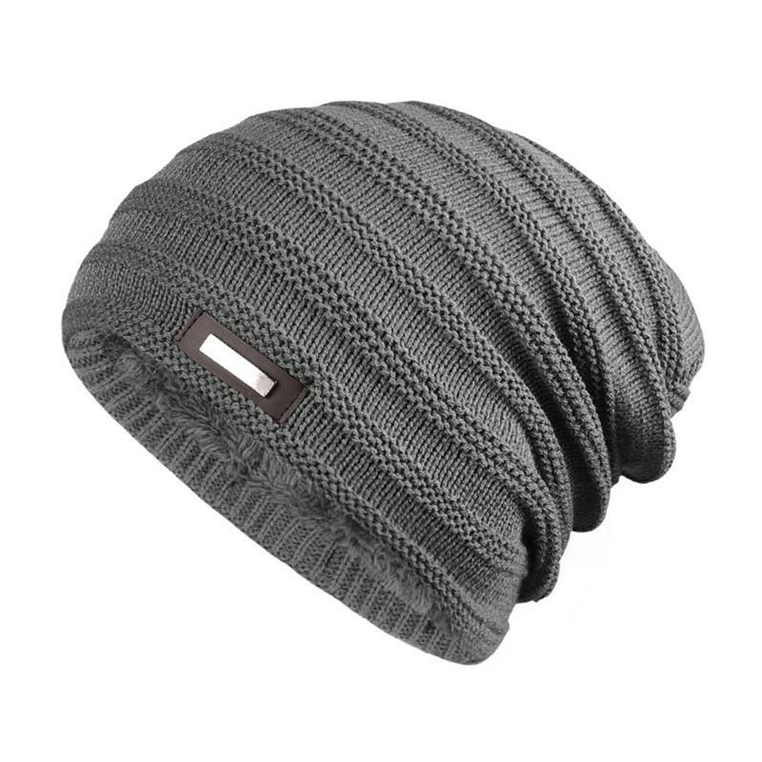 Warme gebreide wintermuts met comfortabele pasvorm