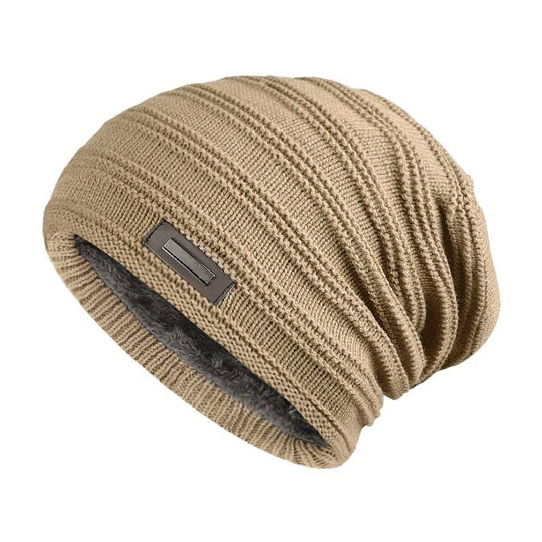 Warme gebreide wintermuts met comfortabele pasvorm