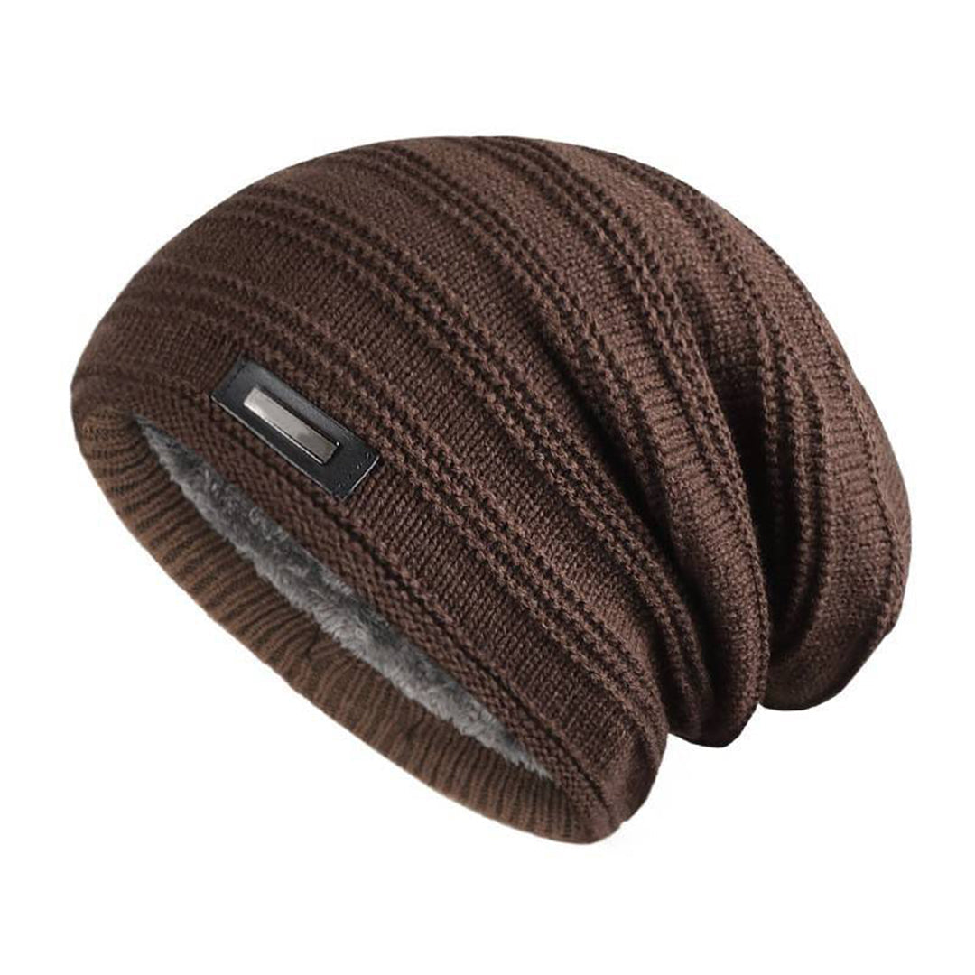 Warme gebreide wintermuts met comfortabele pasvorm