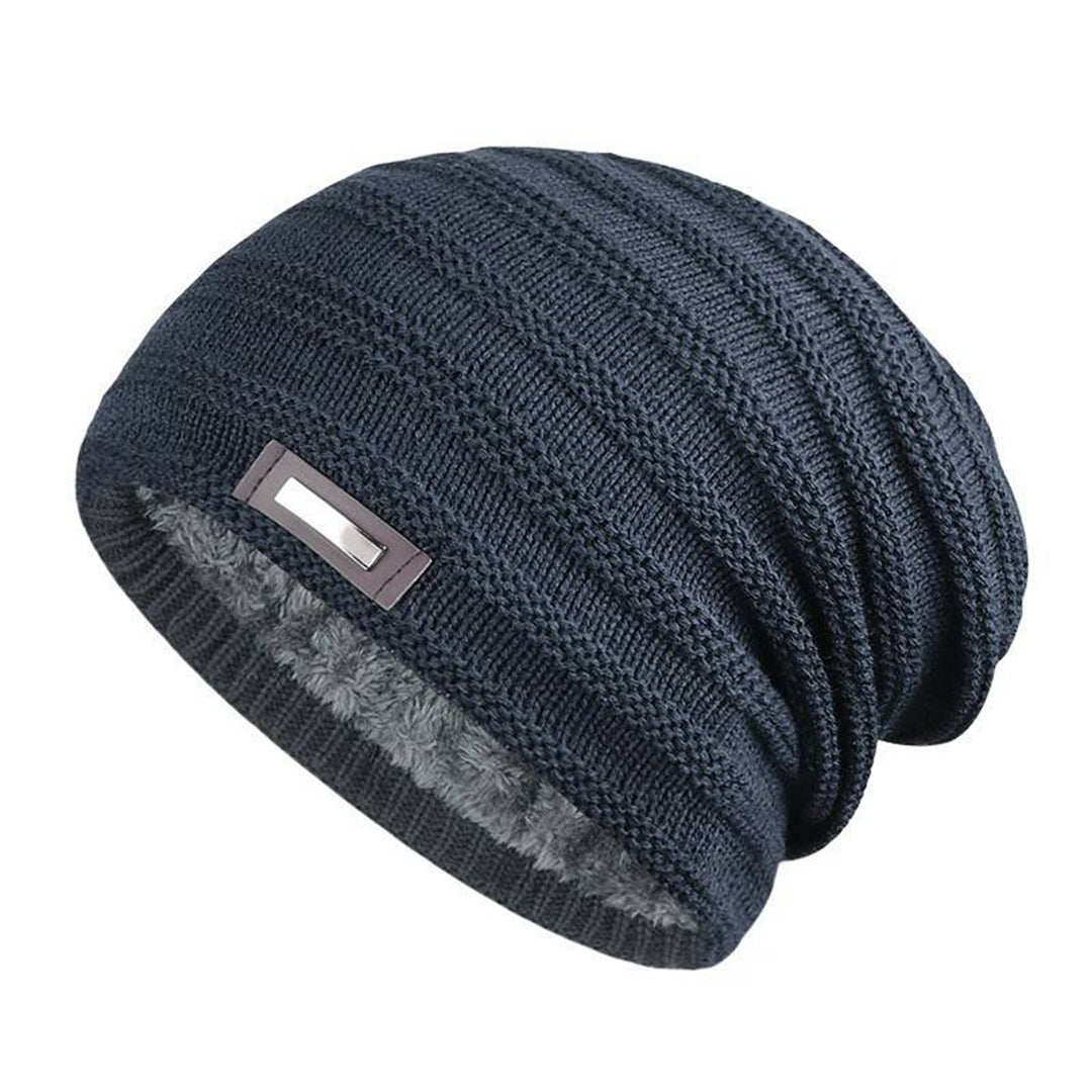 Warme gebreide wintermuts met comfortabele pasvorm