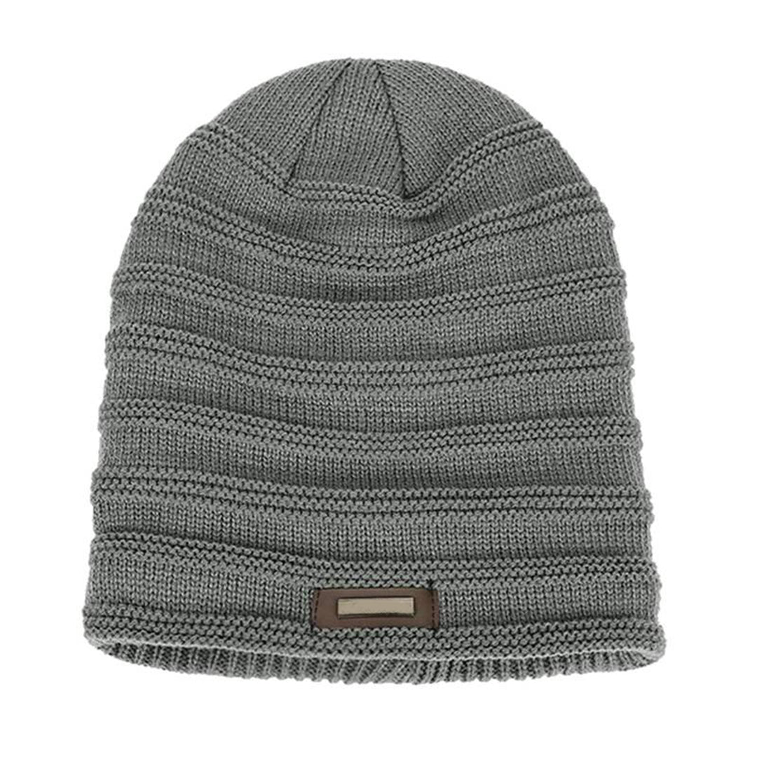 Warme gebreide wintermuts met comfortabele pasvorm