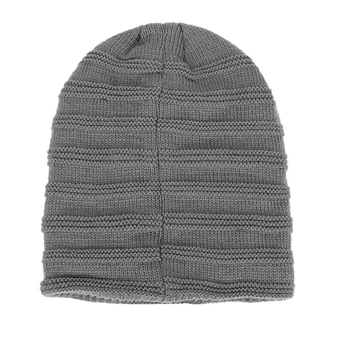 Warme gebreide wintermuts met comfortabele pasvorm