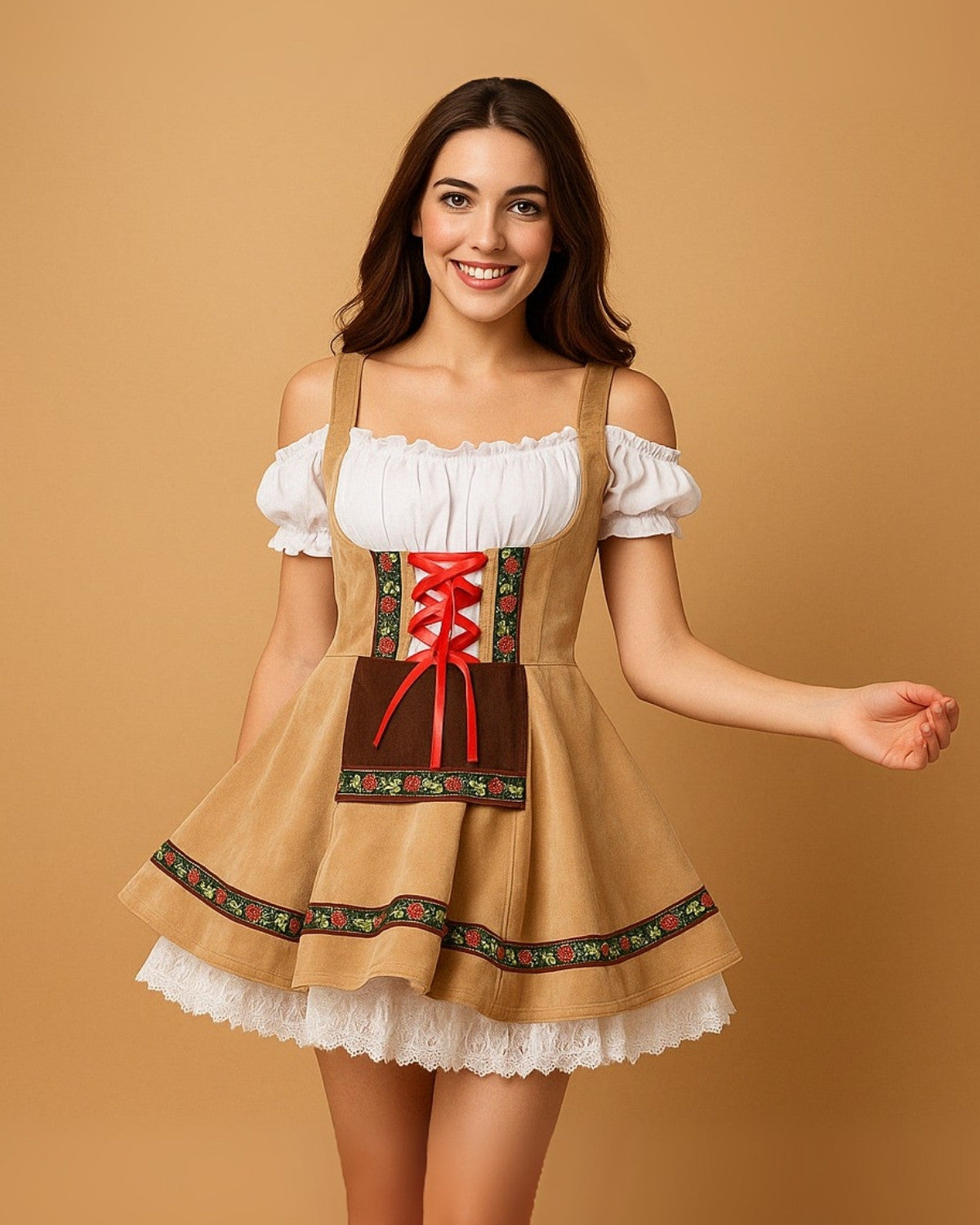Klassieke Oktoberfest dirndl jurk met authentieke details – Dames