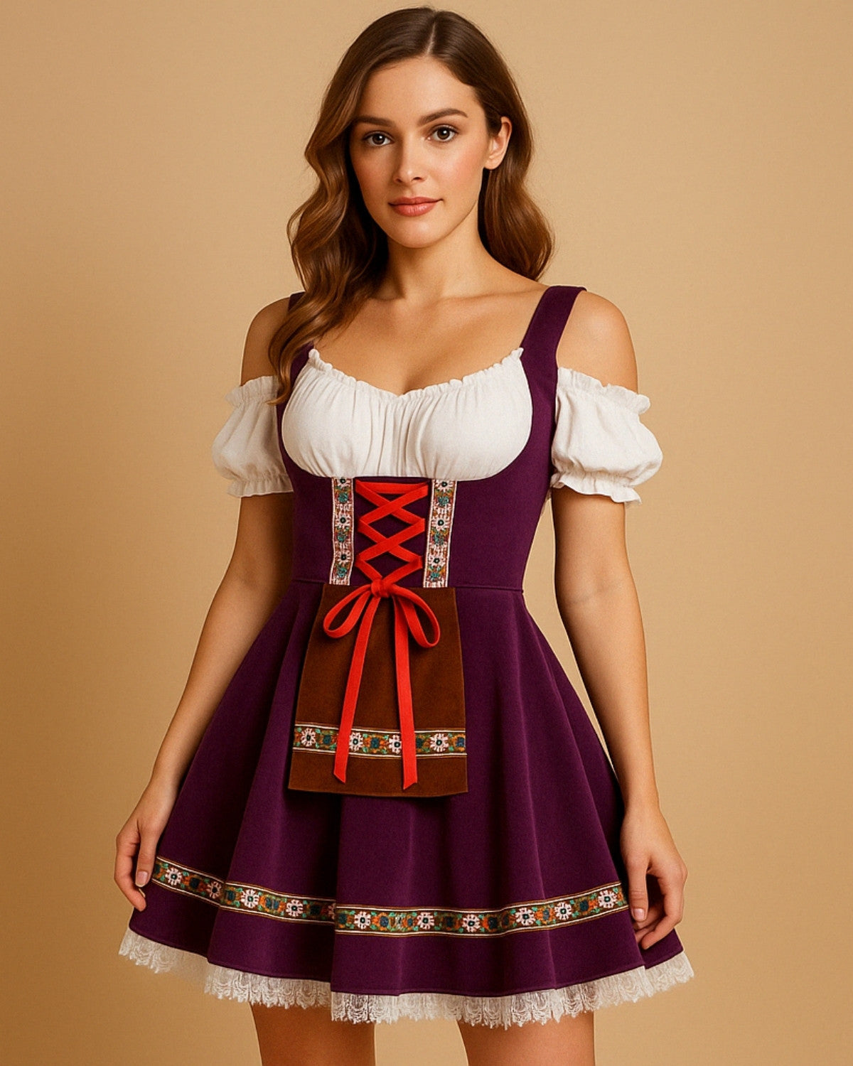 Klassieke Oktoberfest dirndl jurk met authentieke details – Dames