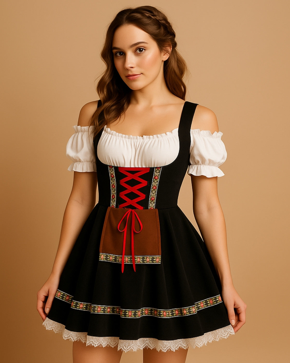 Klassieke Oktoberfest dirndl jurk met authentieke details – Dames
