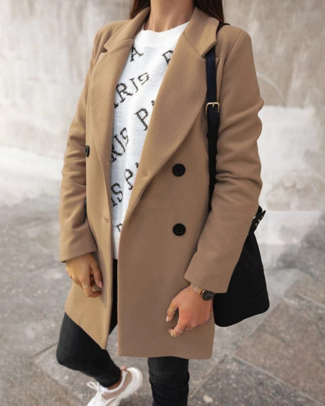 Lange nette winterjas met klassieke elegantie – Dames