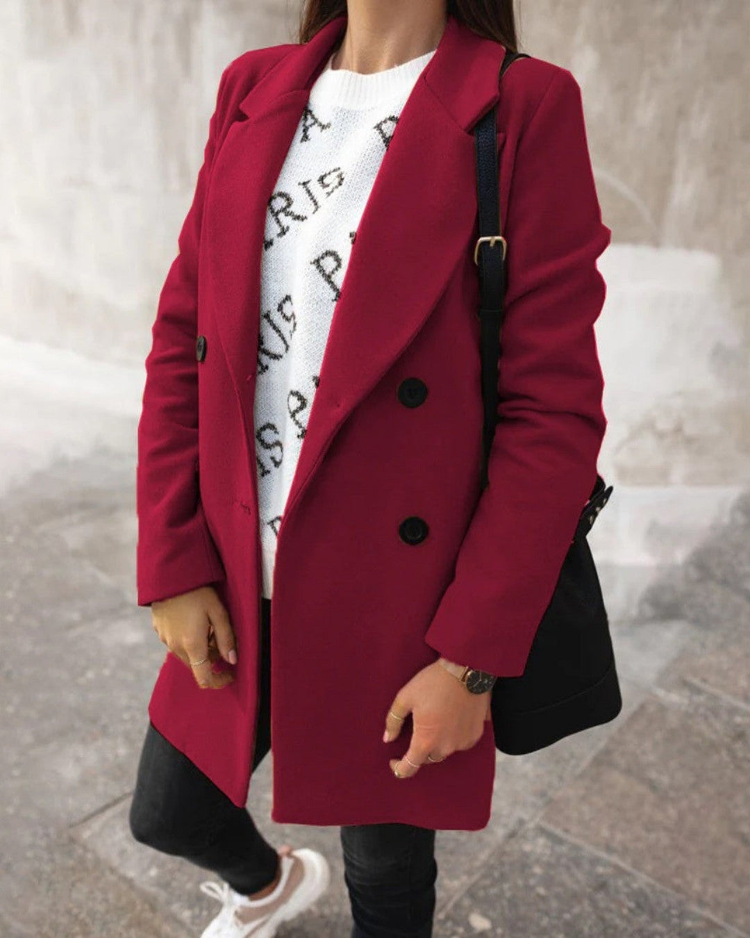 Lange nette winterjas met klassieke elegantie – Dames