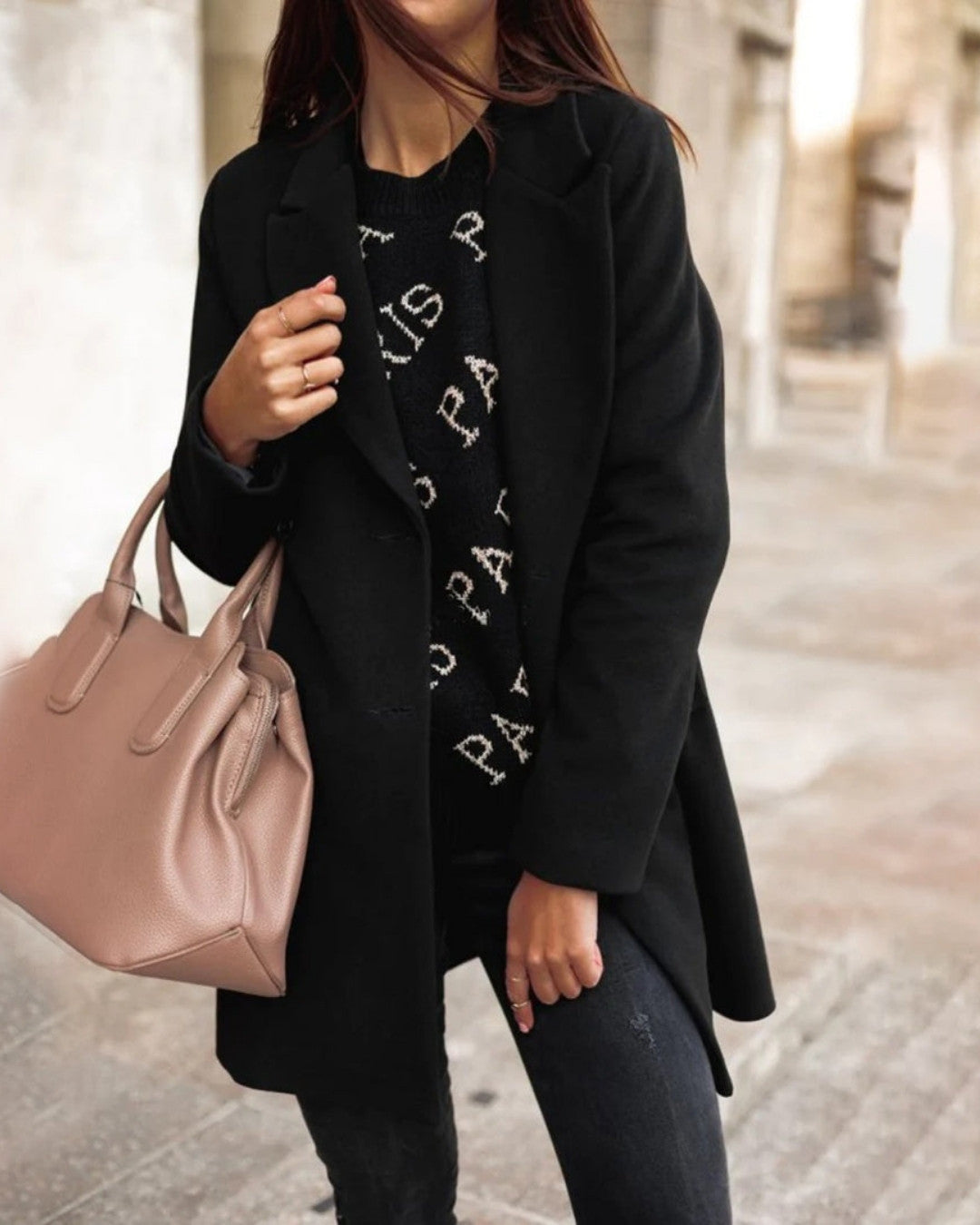 Lange nette winterjas met klassieke elegantie – Dames