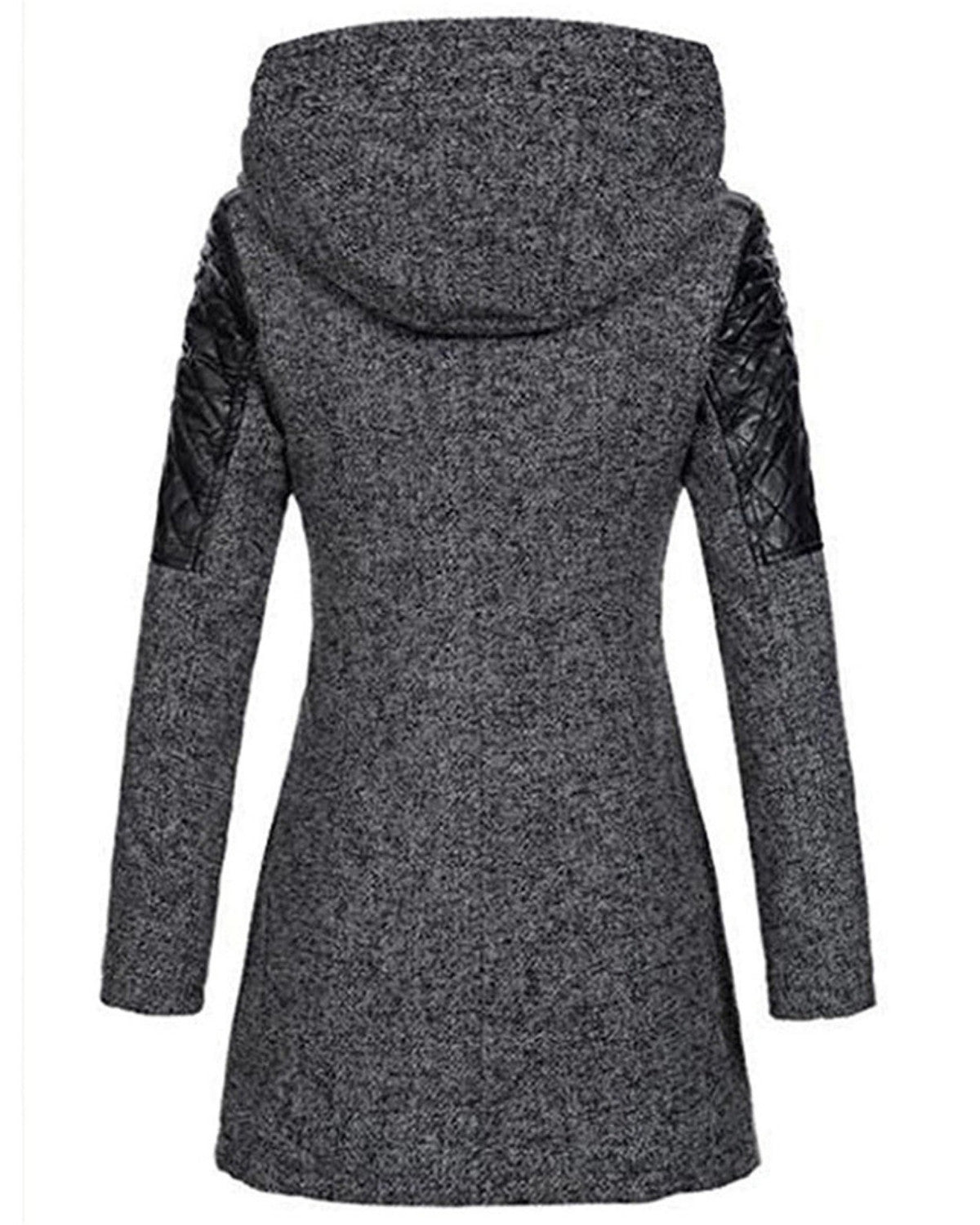 Lange winterjas met capuchon en elegante pasvorm – Dames