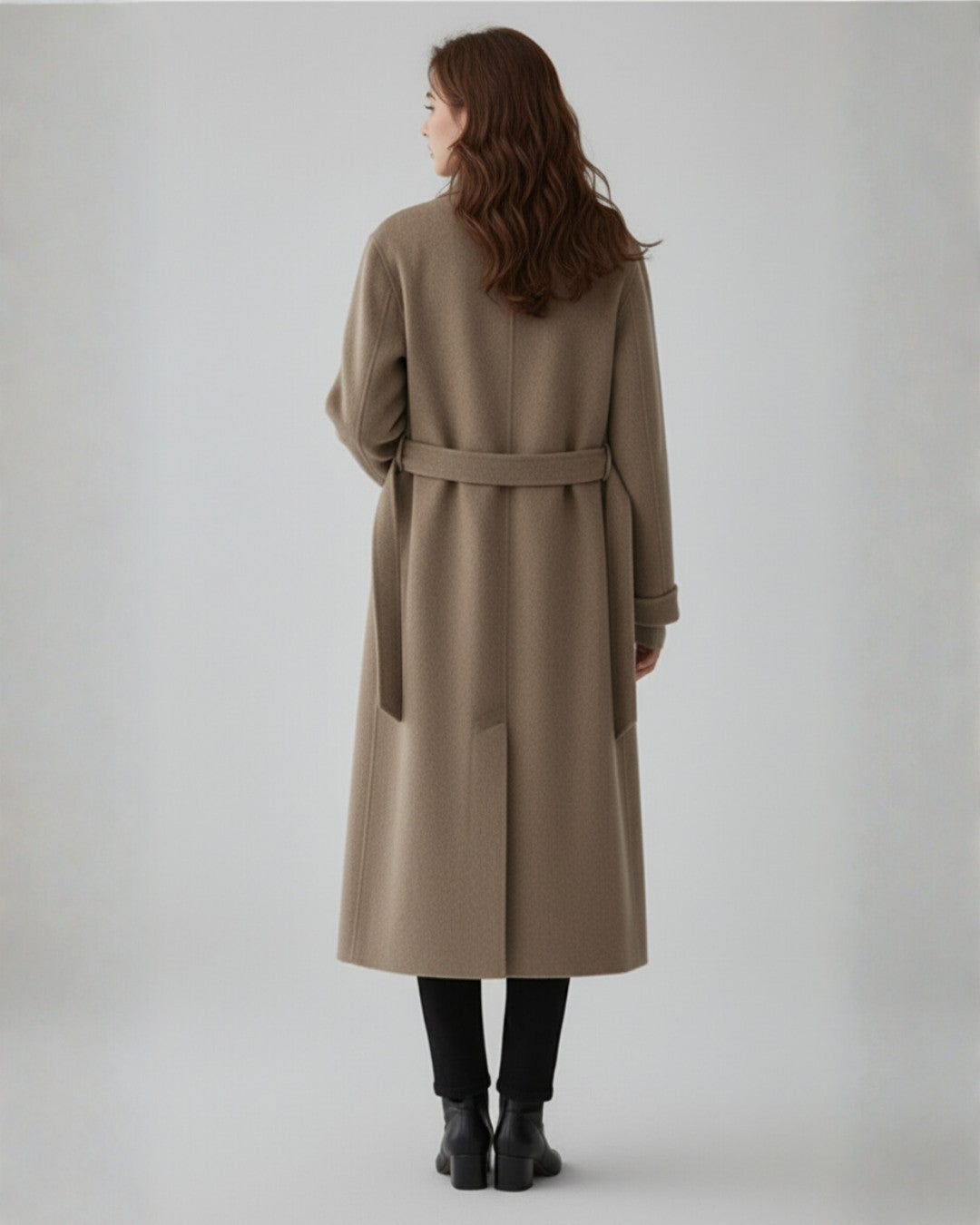 Lange winterjas met dubbele knopen en tijdloze elegantie – Dames