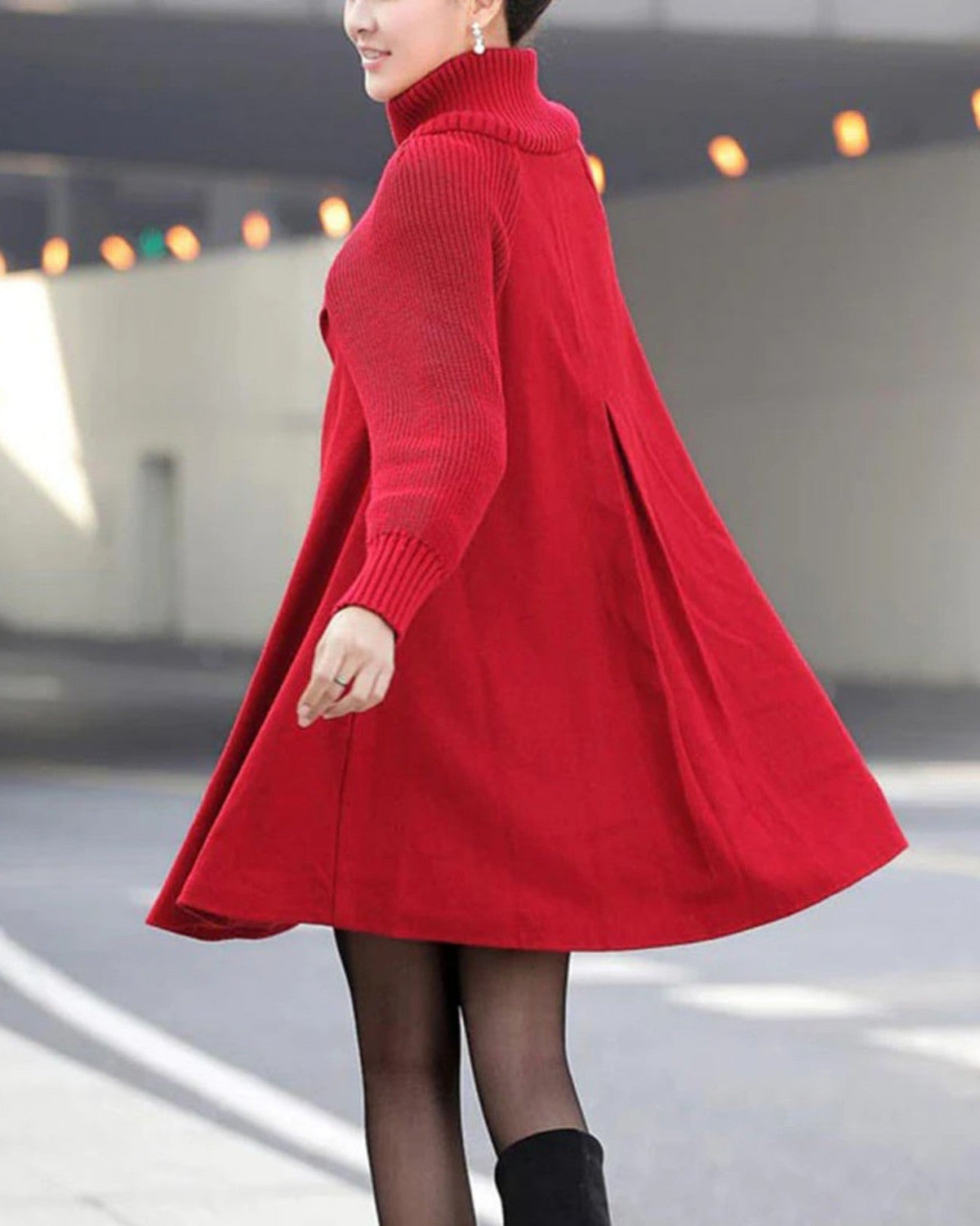 Lange winterjas met tijdloos design en warme pasvorm – Dames