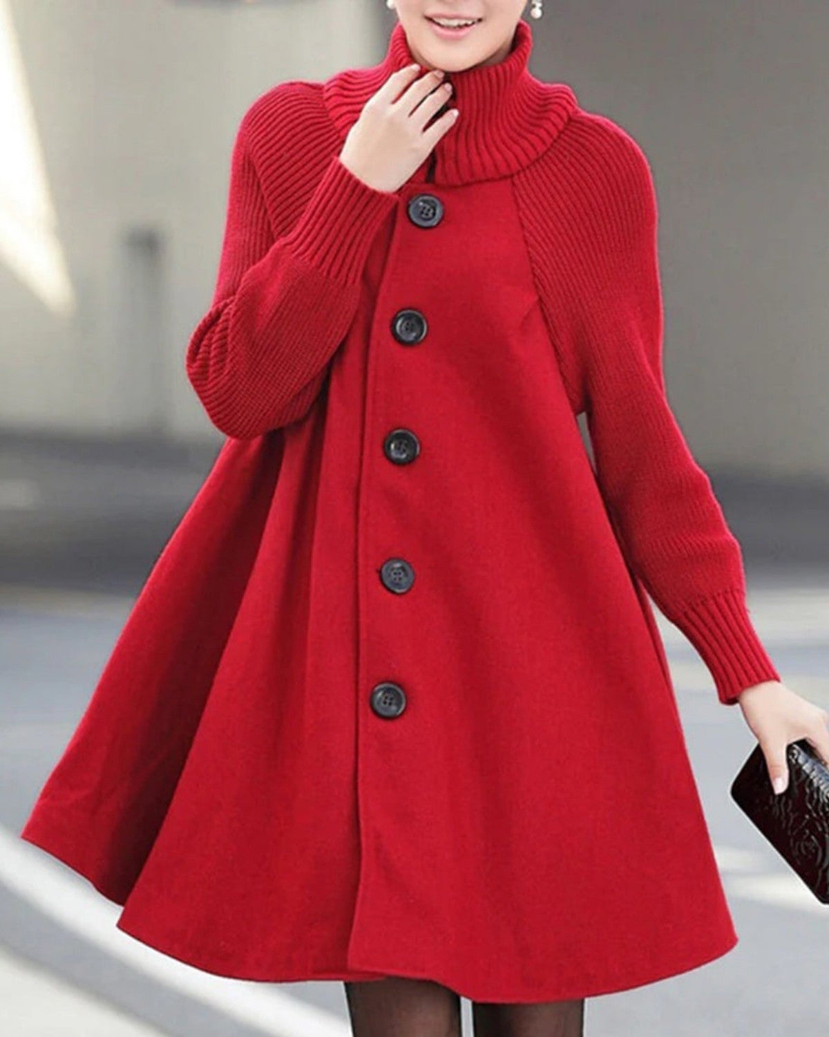 Lange winterjas met tijdloos design en warme pasvorm – Dames